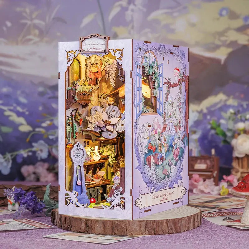 DIY Bookstore Book Nook with Light - Model to assemble