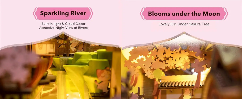 Doll House for Bookshelf - Model to assemble