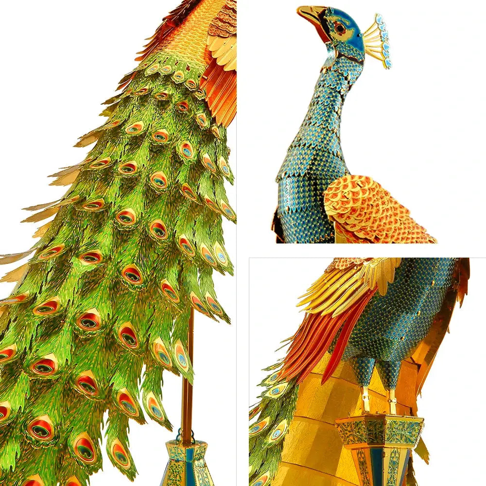 Colorful Peacock 3D Metal Model Kit