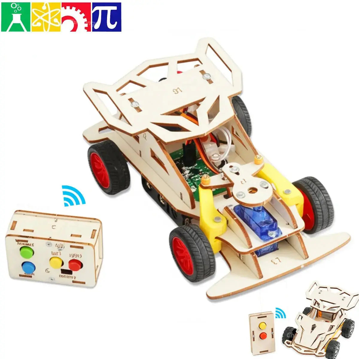 DIY Wooden Remote Control Car - Model to assemble