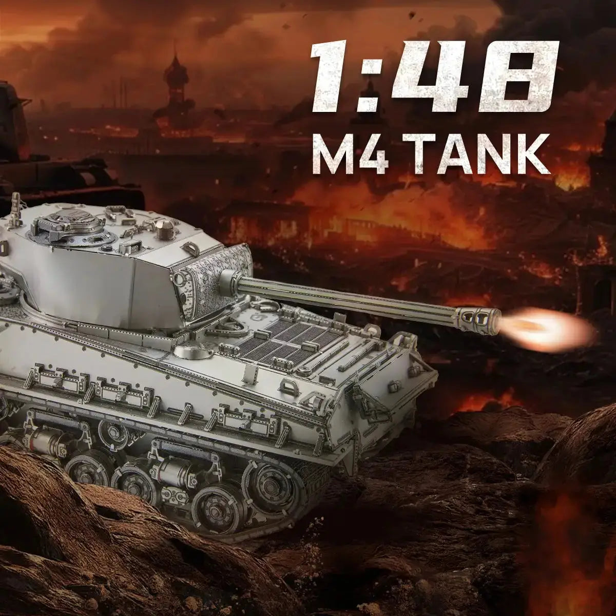 M4 Sherman 1:48 3D Metal Model Kit