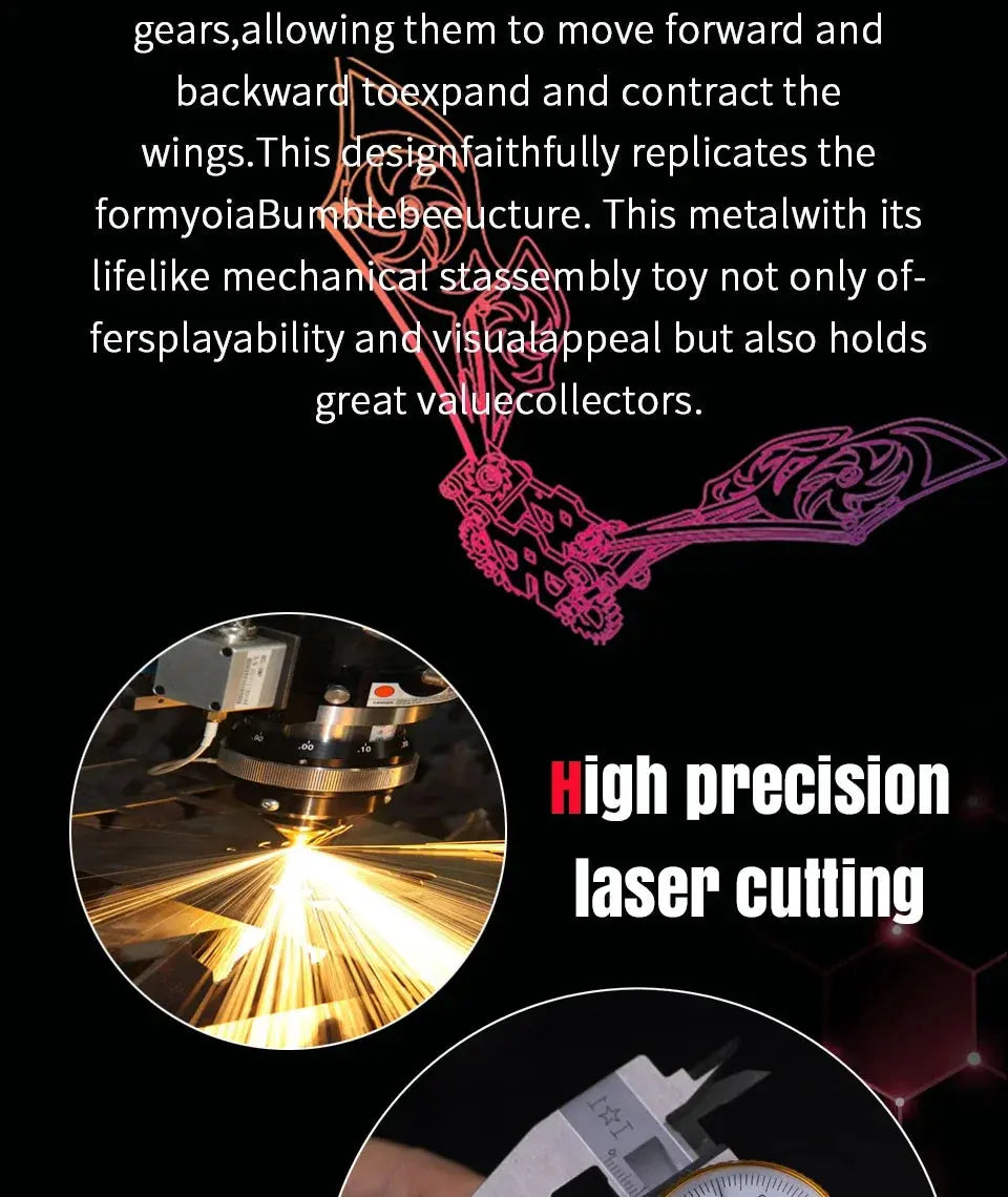 Large Wasp DIY Metal Model Kit - Model to assemble