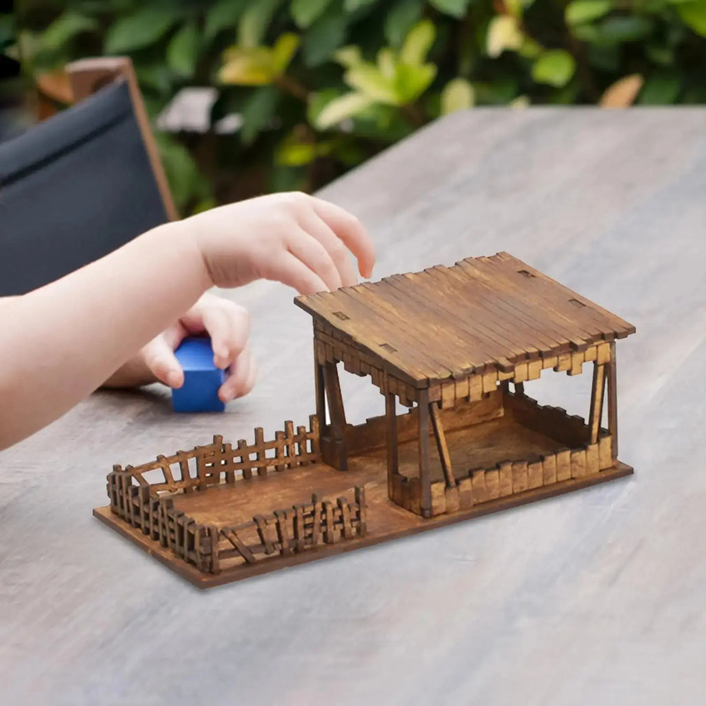 1/72 Models DIY Wooden House Assemble - Model to assemble