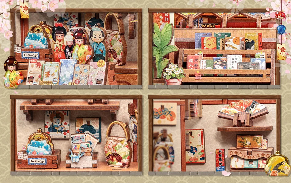 Japan Style Book Nook - Model to assemble