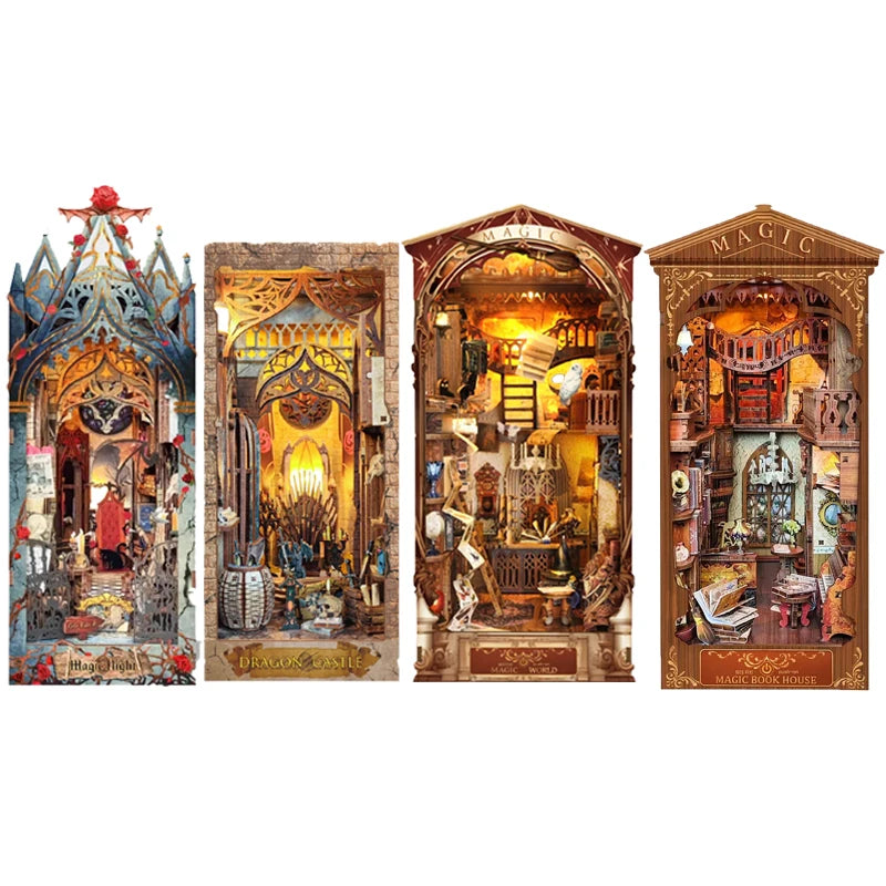 Magic Night Alley with LED lights - Model to assemble