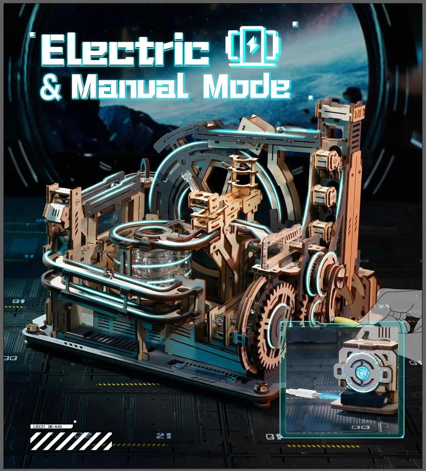 Electric Spaceport Marble - Model to assemble