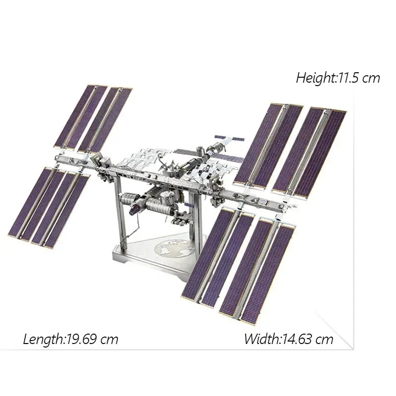 3D Metal Puzzle UFO DIY Handmade Space Exploration Spacecraft Assembly Model Jigsaw Puzzle Toys For Adult Kids Model to assemble