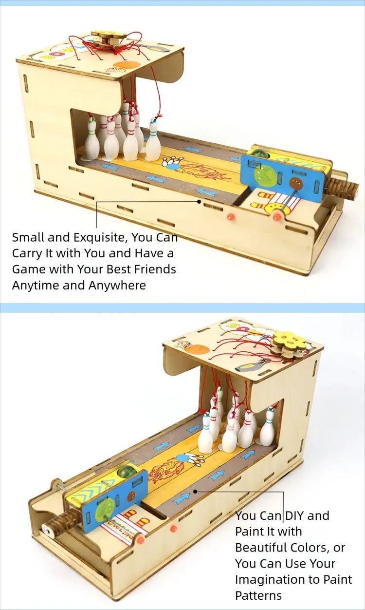 Mini Bowling Ball Wooden Model Kit Model to assemble