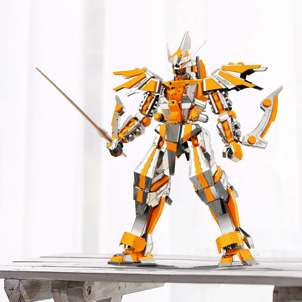 Piececool Model Building Kits Crescent Blade Armor 3D Puzzle Metal Assembly Model Kits Creative Toys DIY for Teens Model to assemble