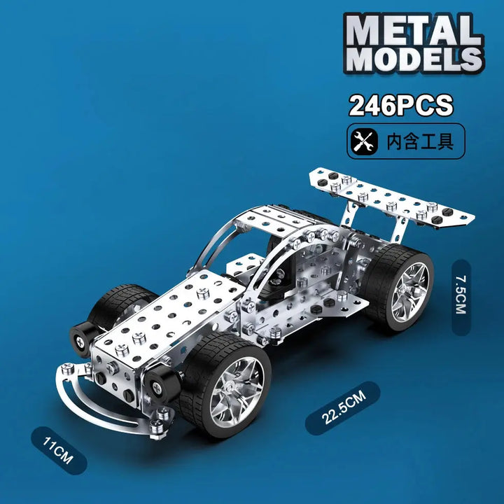 Racing Off-road Vehicle Model Screws And Nuts Disassembly Model to assemble