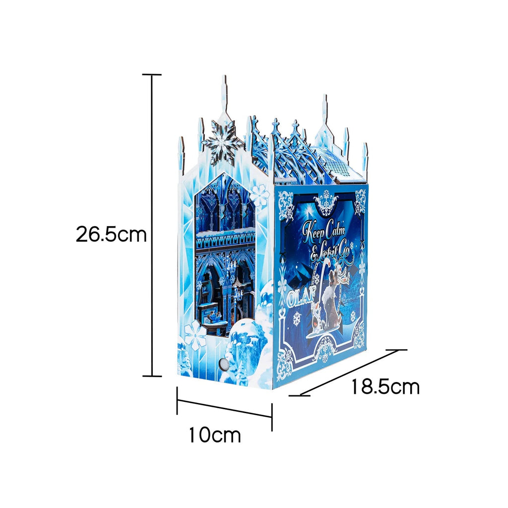 MU Frozen Bookend 3D Metal Puzzle DIY Assembly Kit, Brain Teaser, Office Decor, Birthday Christmas Halloween Gift, Collectible Model to assemble