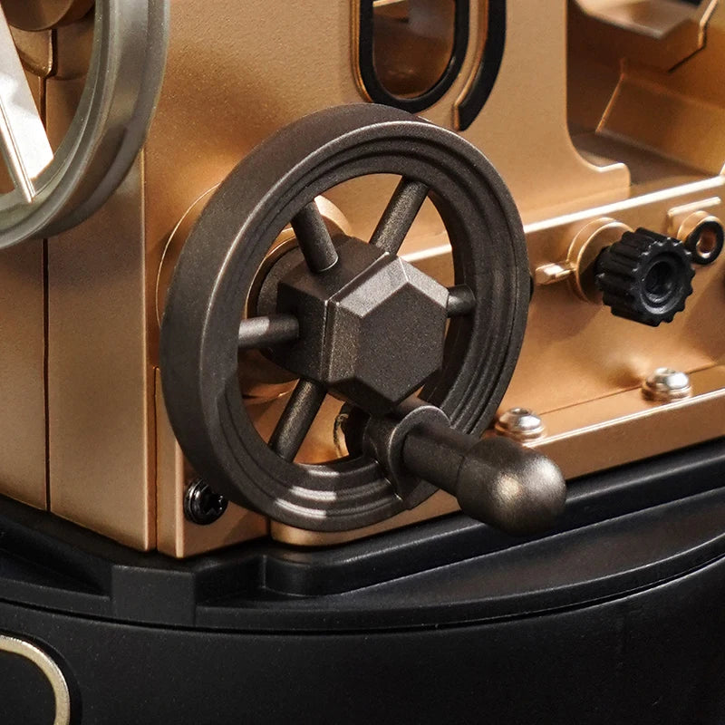 Leonardo Da Vinci's Helicopter Steampunk Mechanical Model with Moving Wing LED Unique - Model to assemble