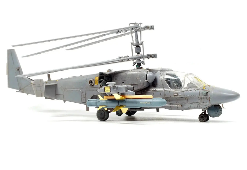 KA-52K Carrier-Based Helicopter Model Kit 1/72 Scale – Russian Military Unassembled Collectible - Model to assemble