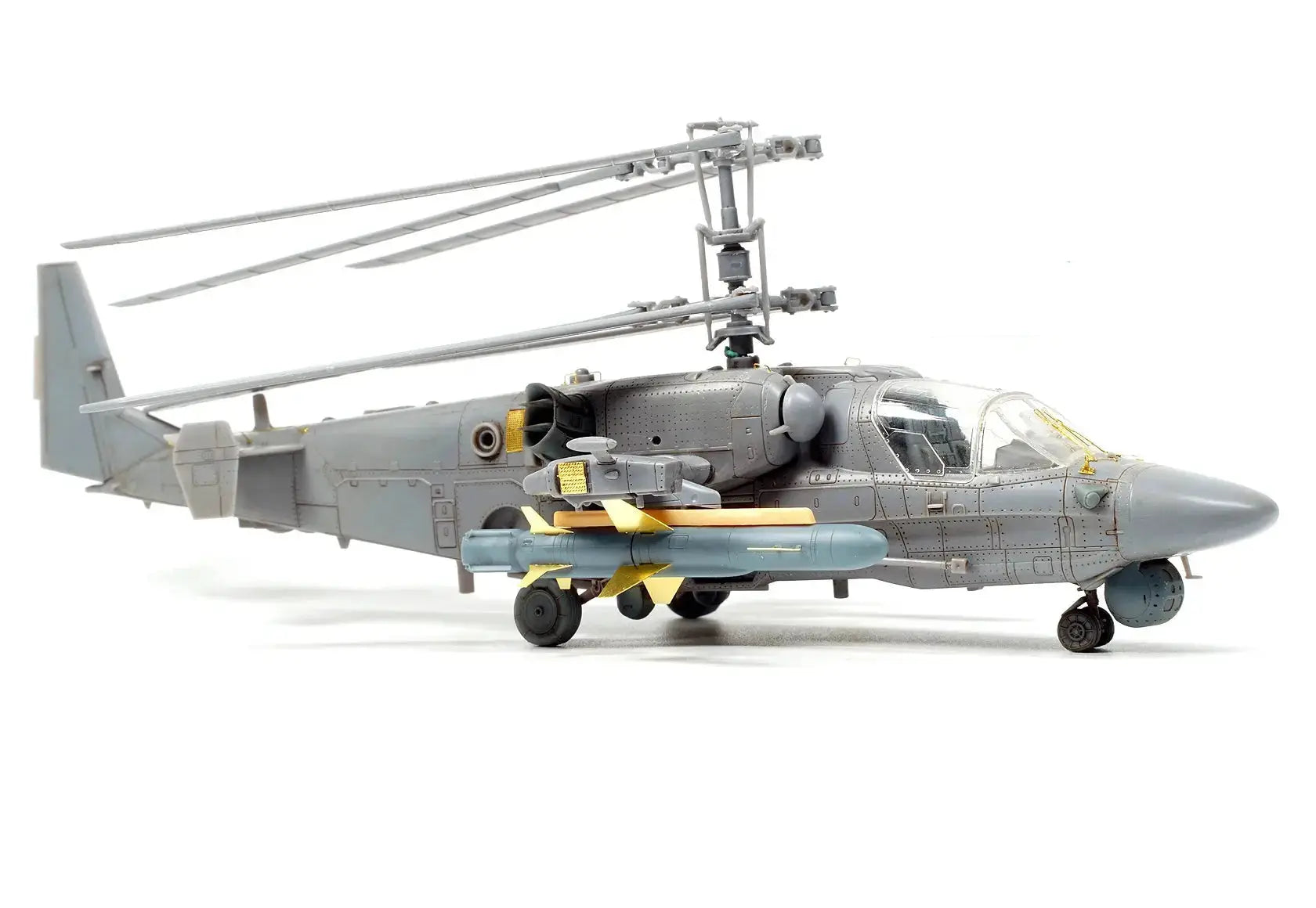 KA-52K Carrier-Based Helicopter Model Kit 1/72 Scale – Russian Military Unassembled Collectible - Model to assemble