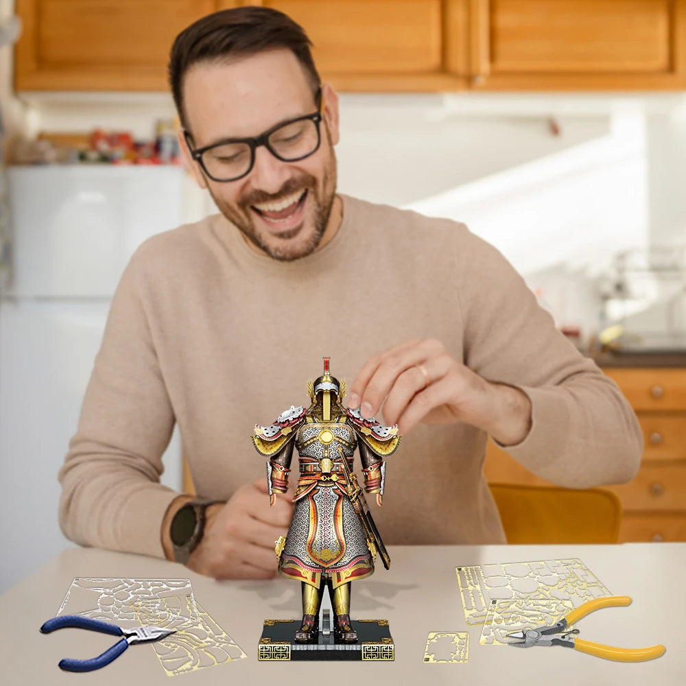 Piececool Model Building Kits a Suit of Armour Kit 3D Metal Puzzles DIY Toys for Adult Jigsaw Collection Birthday Gifts Model to assemble