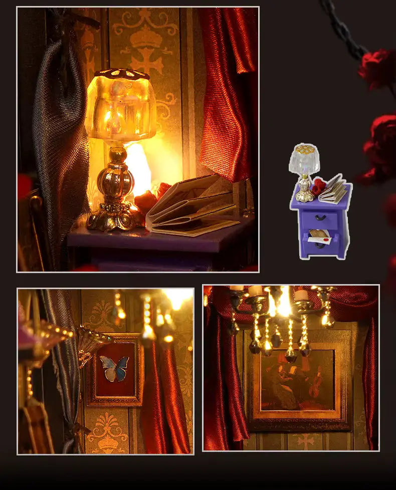The Dark Gate DIY Book Nook Kit Model to assemble