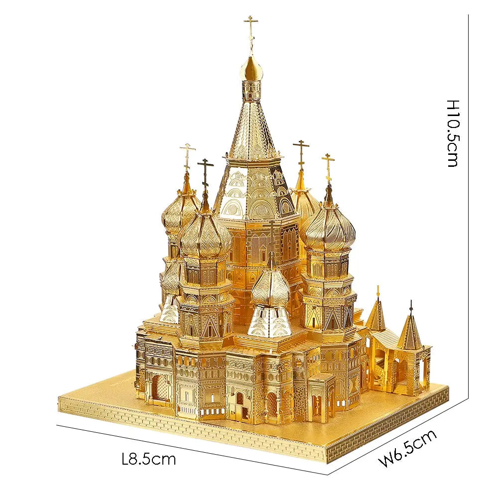 Saint Basil's Cathedral 3D Metal Puzzle - Model to assemble