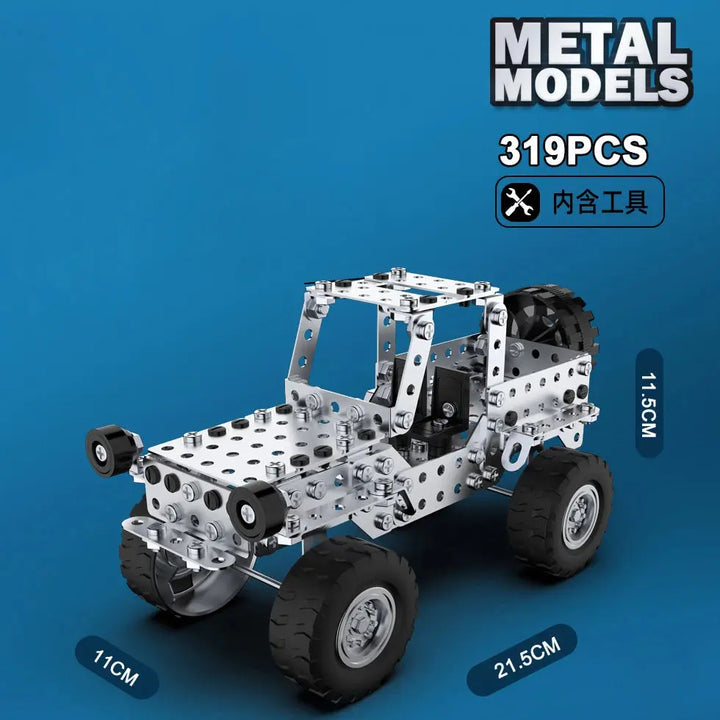 Racing Off-road Vehicle Model Screws And Nuts Disassembly Model to assemble