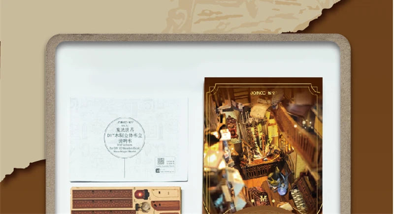 Magic Night Alley with LED lights - Model to assemble