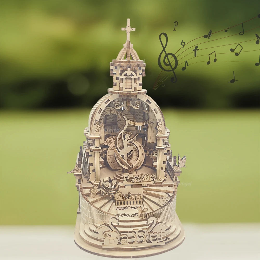 Castle/Fairy Music Box Electric Rotating - Model to assemble