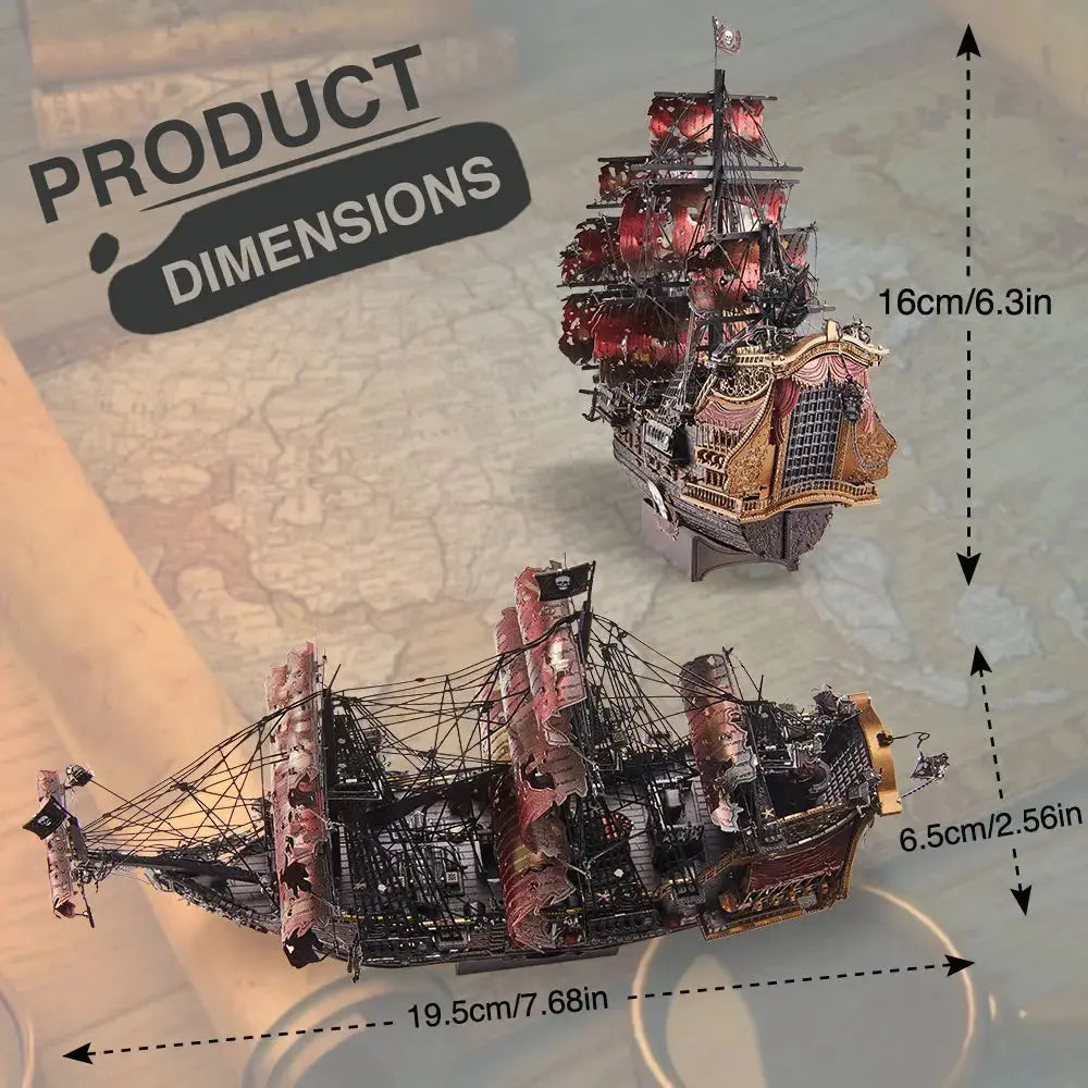 The Queen Anne's Revenge Metal Model to Assemble Model to assemble