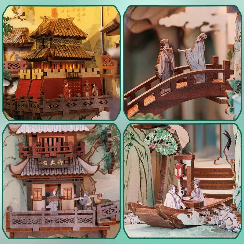 Antiquity Chinese Style Bookend - Model to assemble