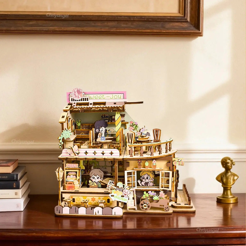 Sweet Shop Miniature House Kit Wooden - Model to assemble