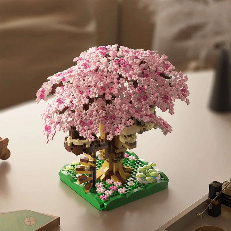 Spring pink cherry tree - Model to assemble