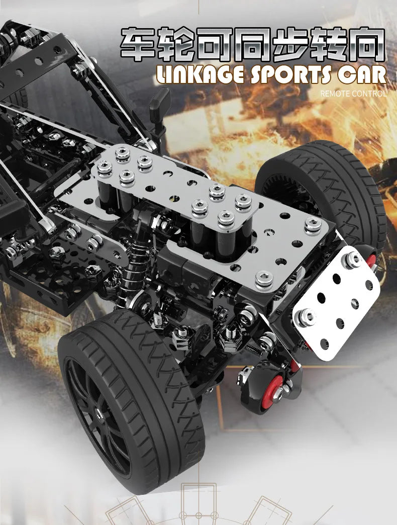 Racing Off-road Vehicle Model Screws And Nuts Disassembly