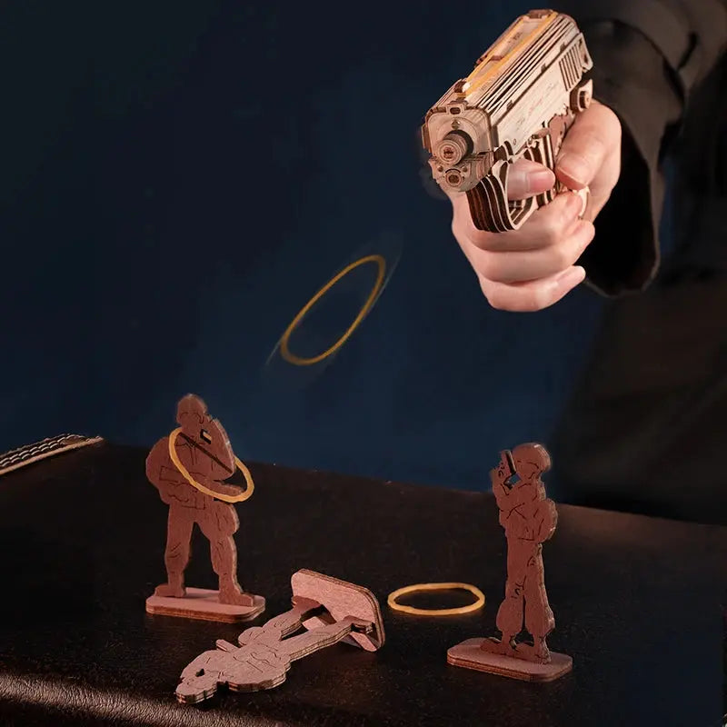 Wooden Gun Model Kit - Model to assemble