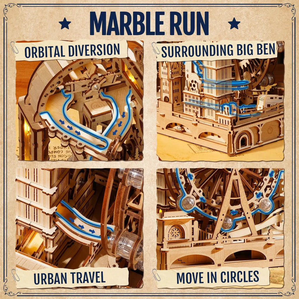 Marble Travel London Run - Model to assemble