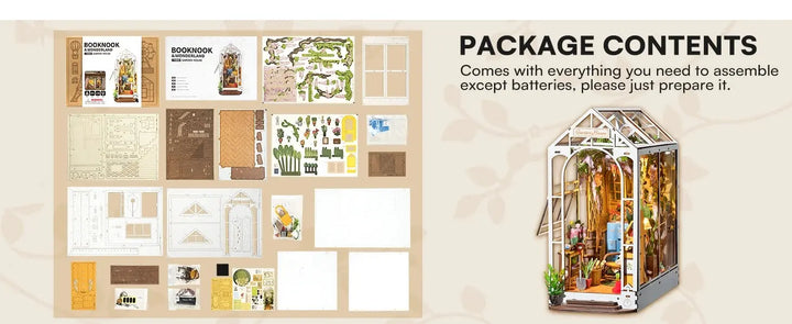 Doll House for Bookshelf - Model to assemble