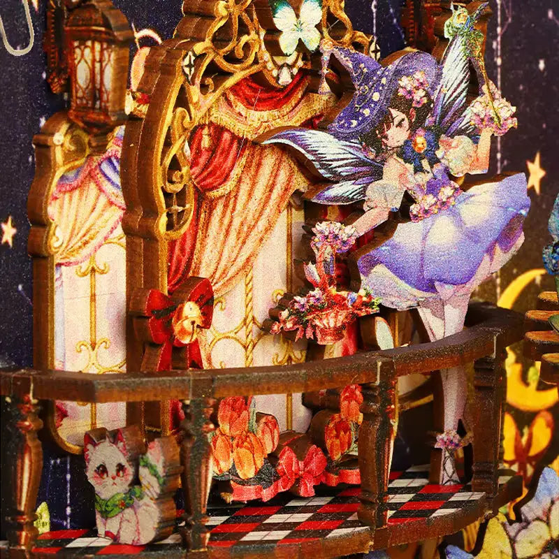 Fairy Garden Sanctuary DIY Book Nook Kit Model to assemble