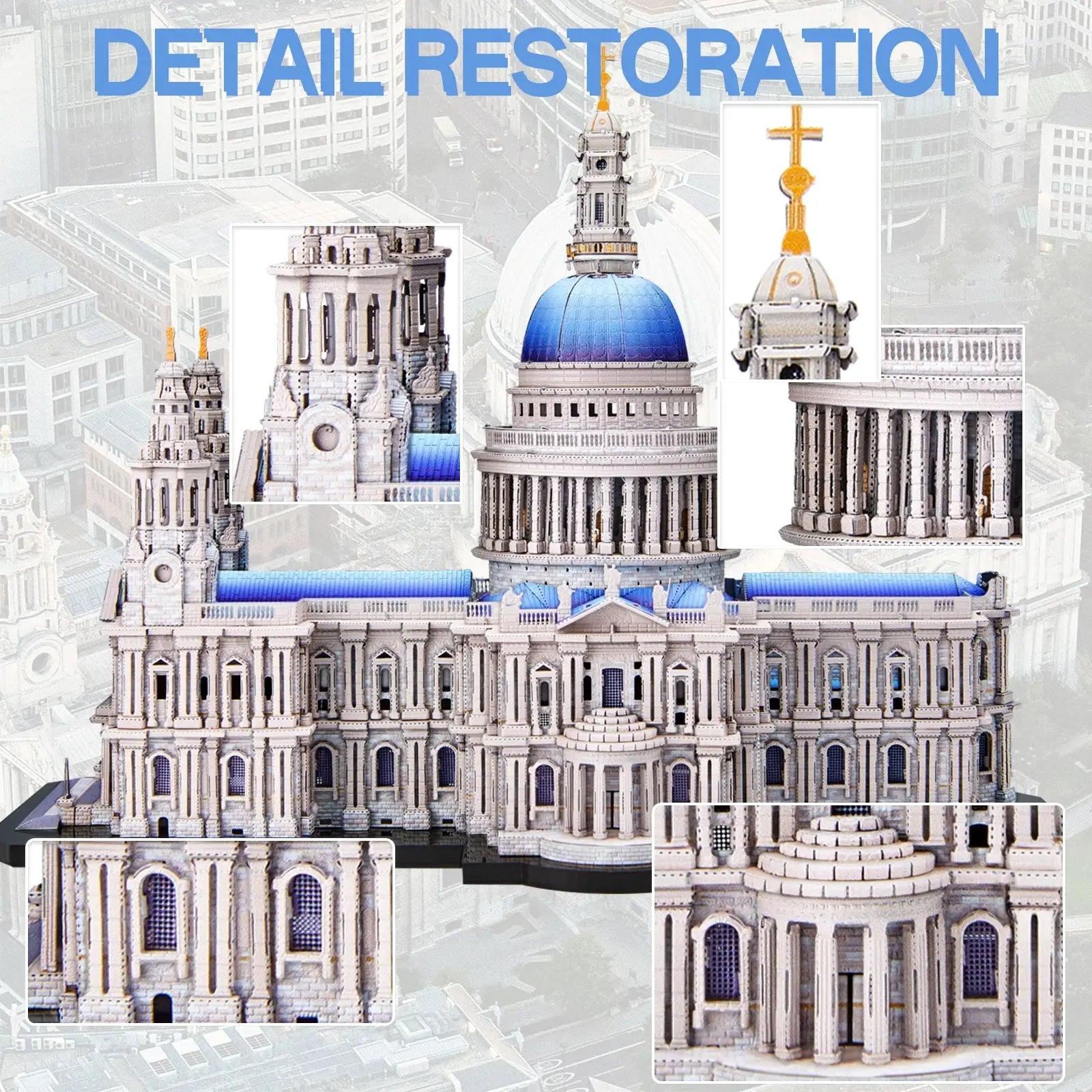 St. Paul's Cathedral 3D Metal Model Kit Model to assemble