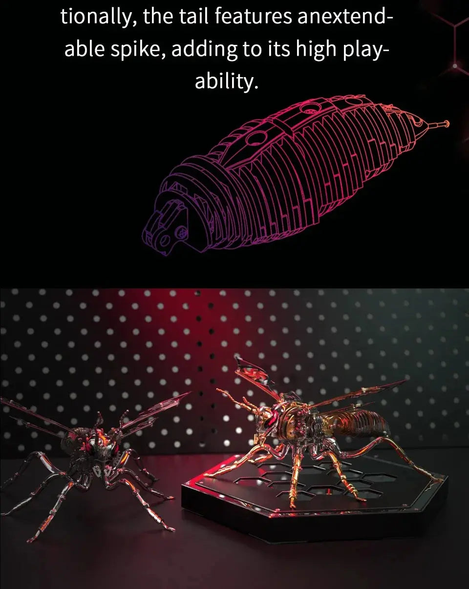 Large Wasp DIY Metal Model Kit - Model to assemble