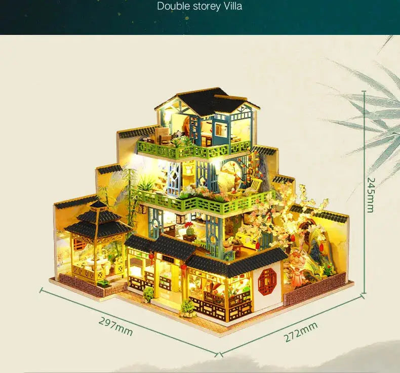 Traditional Chinese Villa DIY Dollhouse