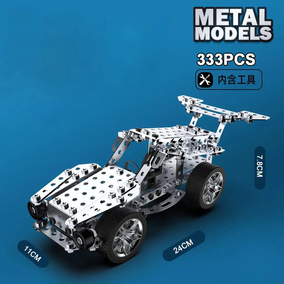 Racing Off-road Vehicle Model Screws And Nuts Disassembly Model to assemble