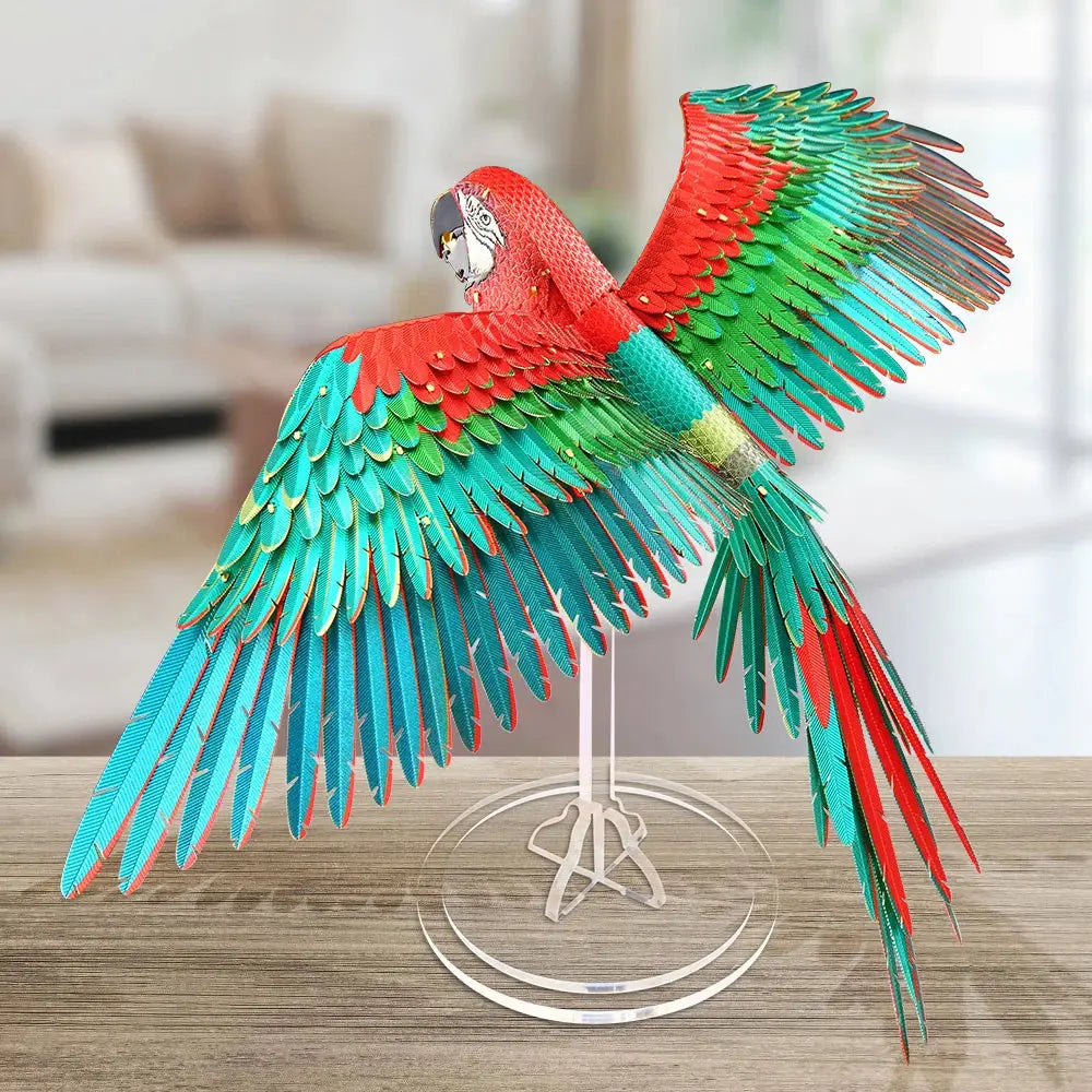 Scarlet Macaw 3D Metal Model Kit
