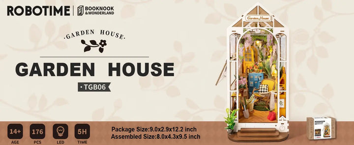 Doll House for Bookshelf - Model to assemble