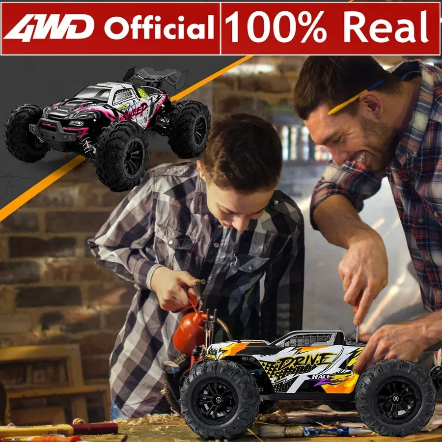 4WD Remote Control Car Off Road 4x4 RC High Speed Buggy Truck Super Brushless 50 or 80KM/H Fast Drift Racing Toy Kids Adults Model to assemble