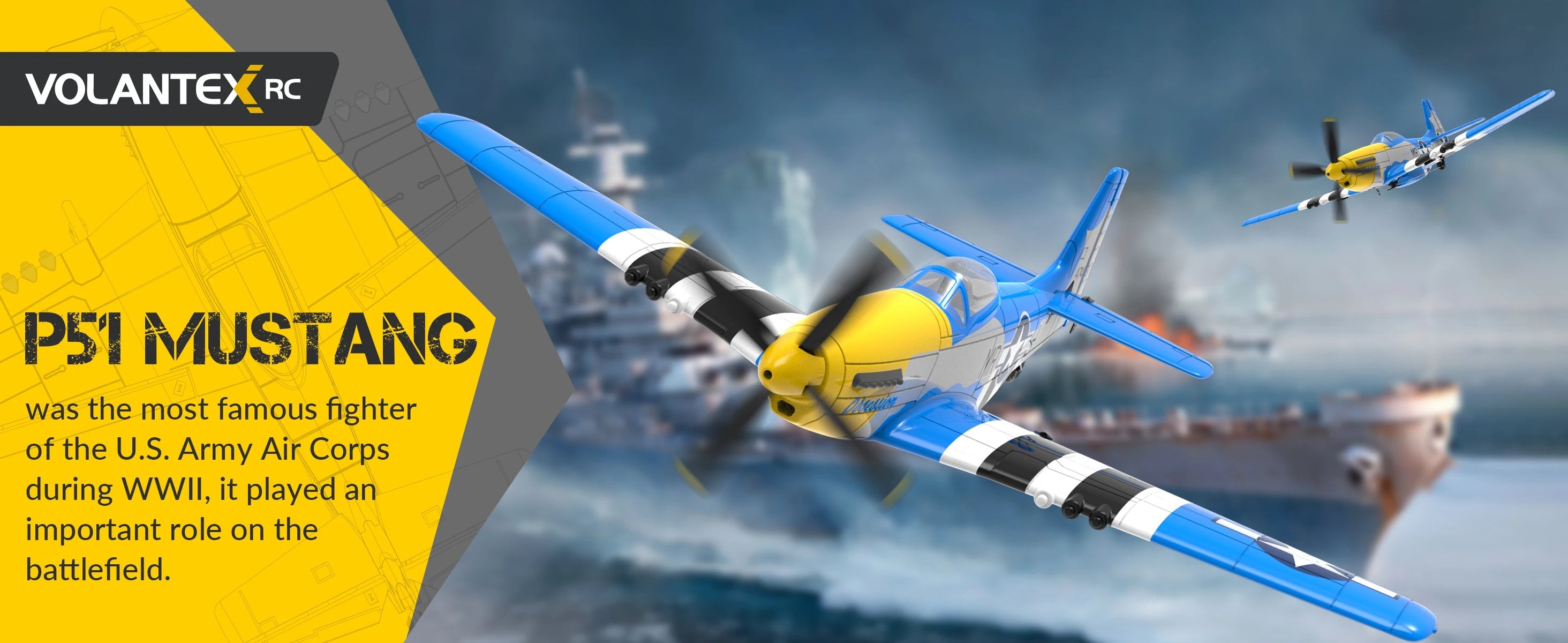 Volantex New Spitfire RC Plane EPP 400mm Wingspan RC Fighter One Key Aerobatic 2.4G 4CH RTF Warbird Plane Model to assemble