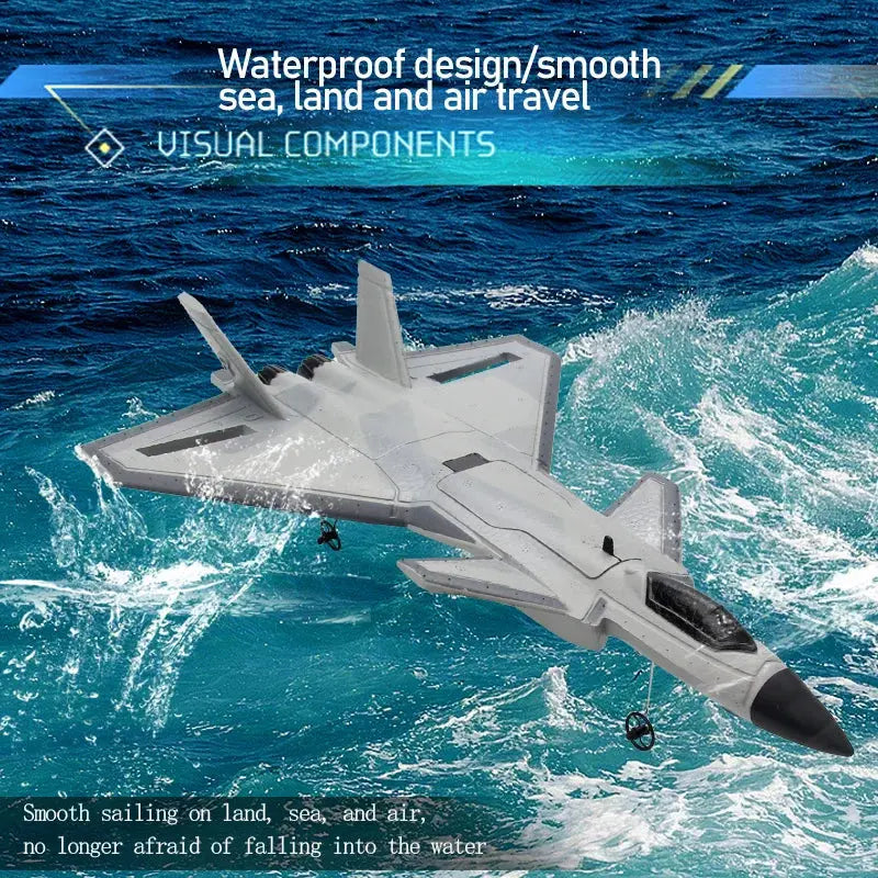 SU-35 RC Fighter Jet Foam Glider – 2.4G Remote Control Fixed Wing Airplane for Kids & Hobbyists - Model to assemble