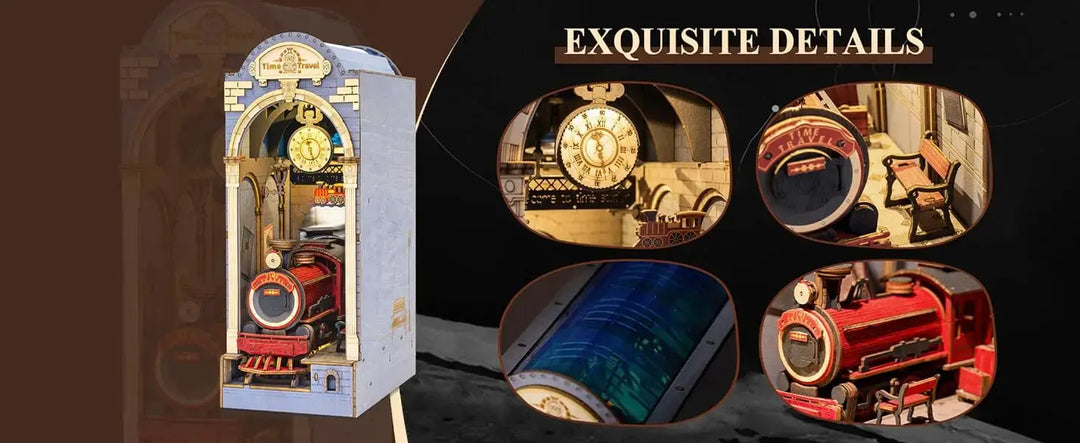 Doll House for Bookshelf - Model to assemble