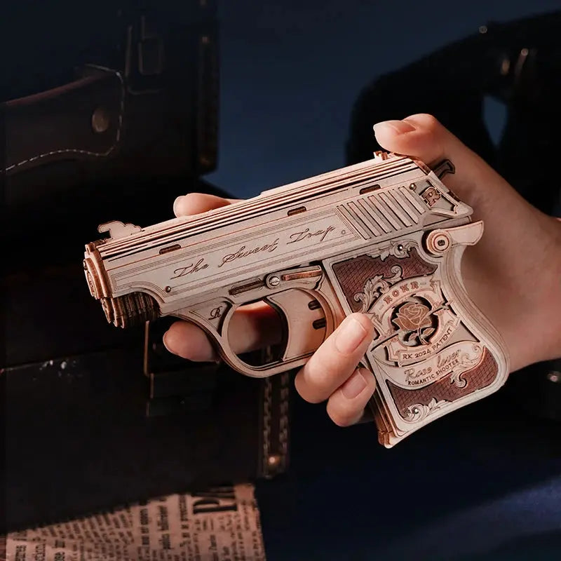 Wooden Gun Model Kit - Model to assemble