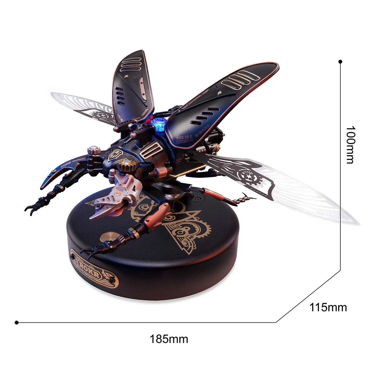 Robotime Rokr Stag Beetle Metal 3D Puzzles Games Punk Style Gift for Birthday Easy Assembly Mechanical Design DIY Toys - MI03 Model to assemble