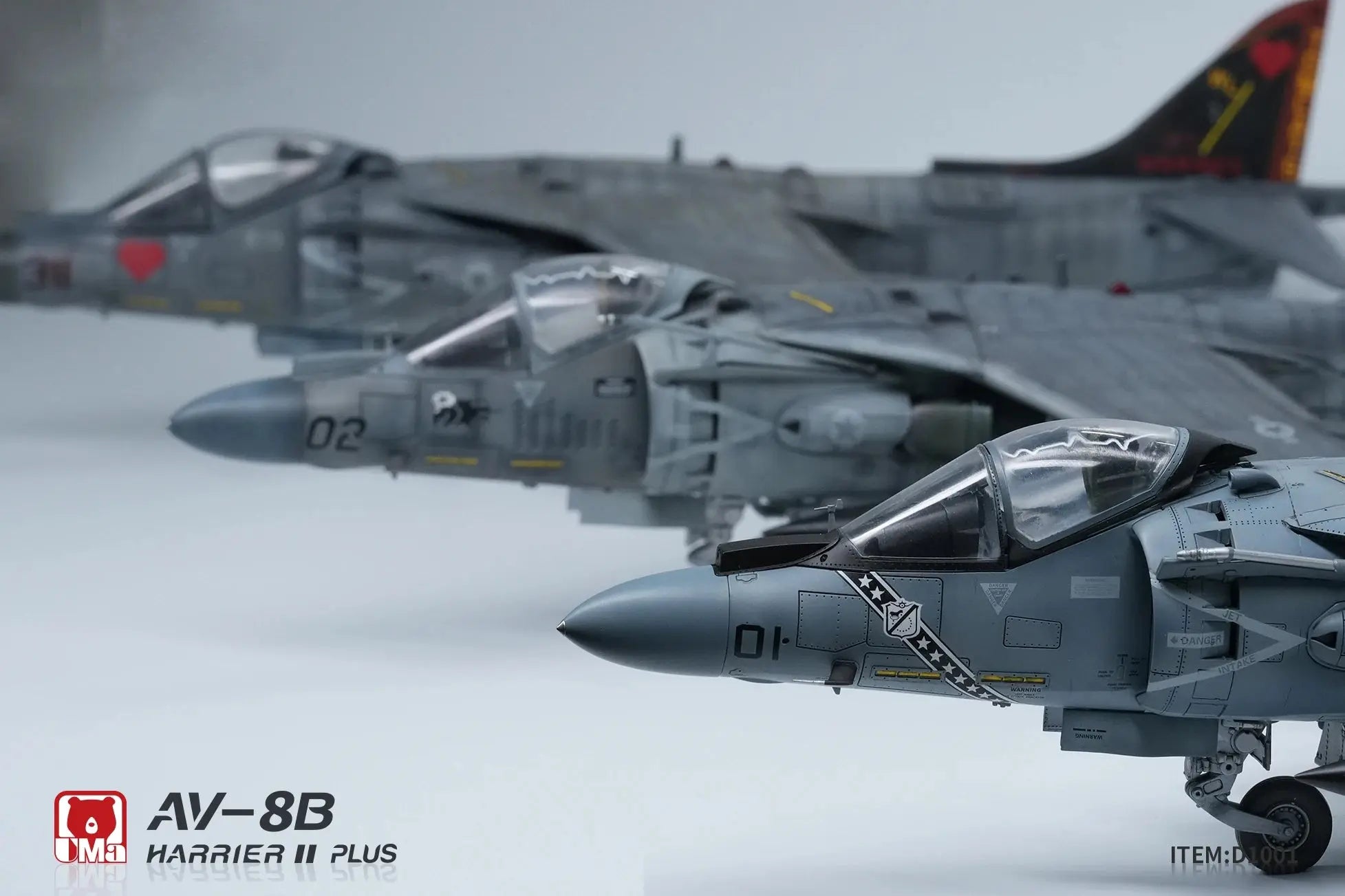 AV-8B Harrier II Plus Attack Aircraft Model Kit 1/48 Scale – USMC Military Jet DIY Assembly - Model to assemble