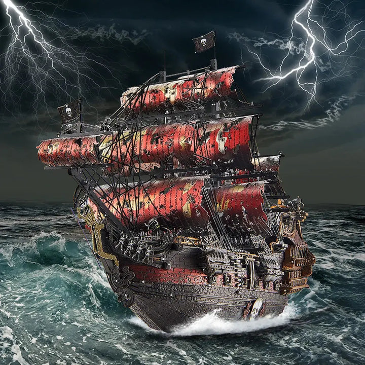 The Queen Anne's Revenge Metal Model to assemble