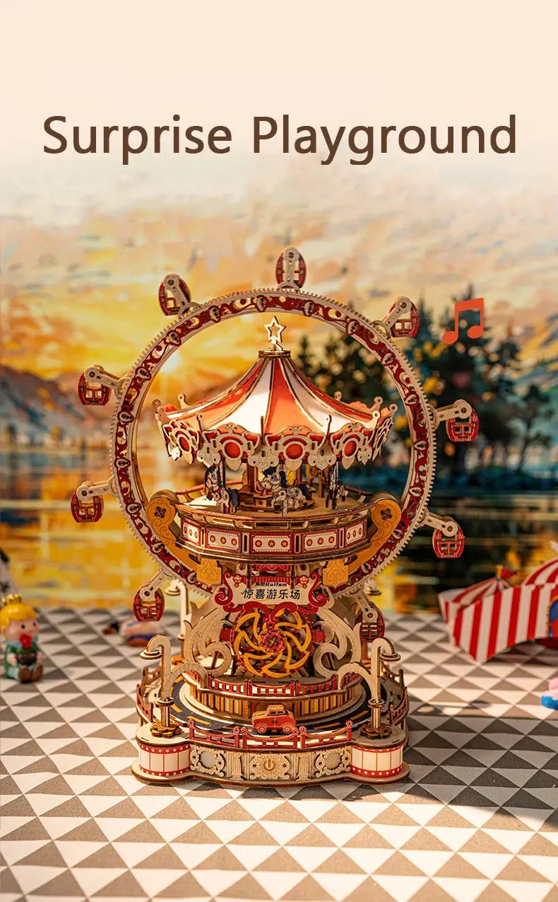 Wooden Playground Miniature Model - Model to assemble