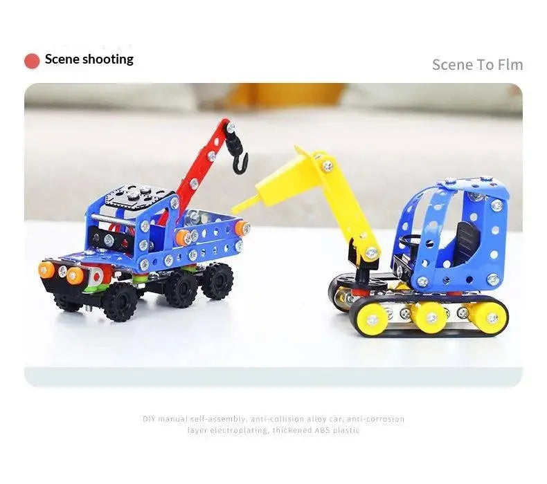 Metal Off-Road Vehicle Building Blocks - Model to assemble