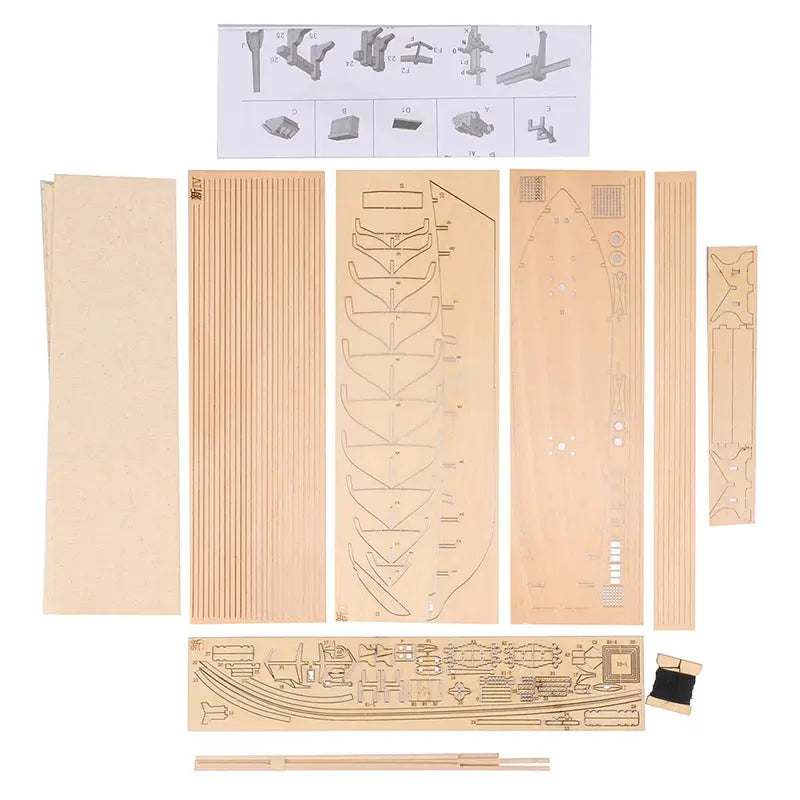 1:70 New Port Wooden Sailing Boat Model Kit Model to assemble